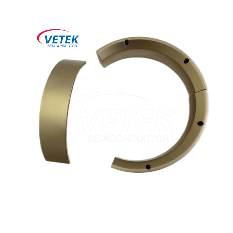 CVD TAC belagt tre-petal guide ring